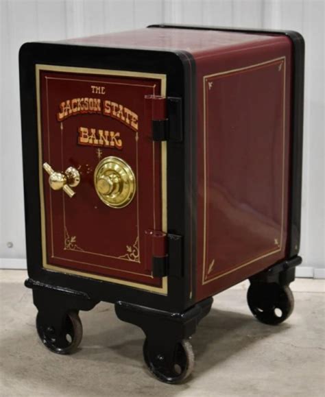 antique record keeping safe box with steel locking handle|where to sell antique safes.